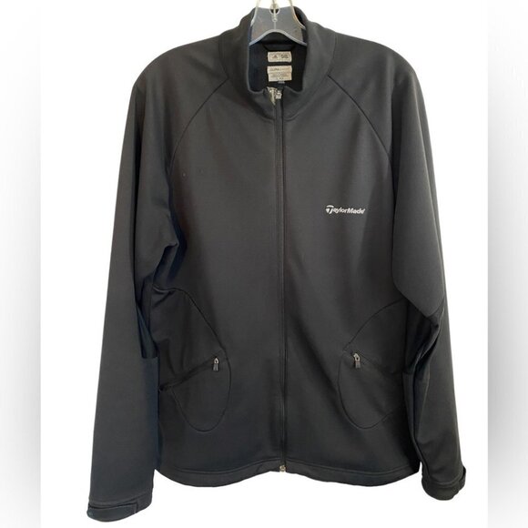 Taylormade Adidas Black Adicross Waterproof Golf Jacket Mens  L - Picture 1 of 16